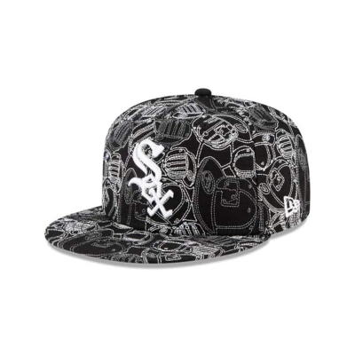 Sapca New Era Chicago White Sox MLB Chaos 59FIFTY Fitted - Negrii